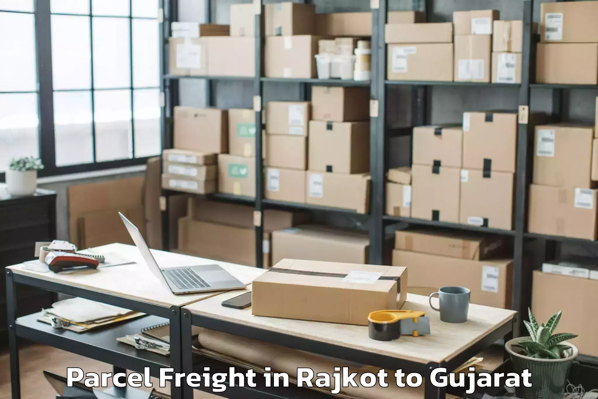 Top Rajkot to Siddhapur Parcel Freight Available